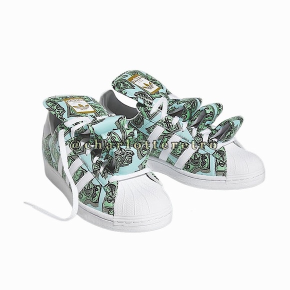 Adidas Originals x Jeremy Scott • Money Print Superstar Sneakers - Picture 6 of 16